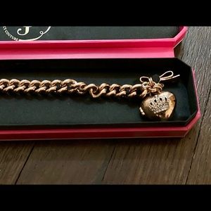 Juicy Couture Bow Toggle Heart Crown Bracelet